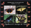 Central African Republic 2011 Butterflies of the World - North America perf sheetlet containing 4 values unmounted mint. Note this item is privately produced and is offered purely on its thematic appeal