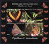 Central African Republic 2011 Butterflies of the World - Australasia imperf sheetlet containing 4 values unmounted mint. Note this item is privately produced and is offered purely on its thematic appeal, it has no postal validity
