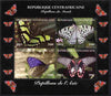 Central African Republic 2011 Butterflies of the World - Asia perf sheetlet containing 4 values unmounted mint. Note this item is privately produced and is offered purely on its thematic appeal