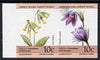 St Vincent - Bequia 1985 Flowers (Leaders of the World) 10c (Primula veris & Pulsatilla vulgaris) imperf se-tenant pair unmounted mint