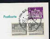 Postmark - West Berlin 1967 postcard bearing 5pfg in stamps with special cancellation for Hermann Oberth Society & Space & Air Travel Congresses, illustrated with stylised space craft