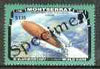 Montserrat 1995 Space Shuttle $1.15 (from 50th Anniversary of end of World War II set) overprinted SPECIMEN, as SG 968s unmounted mint