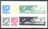 Touva 1996 Superstars Montage 2 value m/sheet with composite design showing,Marilyn Monroe, Bogart, James Dean & Elvis, the set of 6 imperf progressive proofs comprising the 4 individual colours, plus 2 and all 4-colour composites unmounted mint