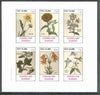 Eynhallow 1982 Flowers #25 (Galardia, Zinnia, Rhexia, Bittersweet, Lily & Virgin's Bower) imperf set of 6 values unmounted mint