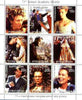 Kyrgyzstan 1999 Academy Awards perf sheetlet containing complete set of 9 values (Shakespeare in Love, Spielberg, Judi Dench, etc) unmounted mint