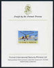 St Thomas & Prince Islands 1979 Aviation History 1Db (Sikorsky VS300) imperf proof mounted on Format International proof card