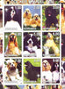 Koriakia Republic 2000 Dogs (Cocker Spaniel) perf sheetlet containing complete set of 9 values, each with Scout logo unmounted mint