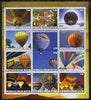 South Ossetia Republic (Kussar Iryston) 2000 Hot Air Balloons perf sheetlet containing set of 12 values complete unmounted mint