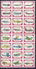 Czech Airlines - proof sheets comprising 24 match box labels showing various aircraft used between 1923 and 1976 (2 sheets of 12)