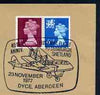 Postmark - Great Britain 1977 cover bearing illustrated cancellation for 40th Anniversary of First Mail Flight to Sumburgh, Shetland