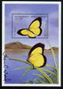 Madagascar 1998 Butterflies perf m/sheet #02 (1950f Broad-Bordered Grass Yellow Butterfly) signed by Thomas C Wood the designer