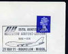 Postmark - Great Britain 1971 cover bearing illustrated cancellation for 25th Anniversary Heathrow Airport, showing Jumbo Jet