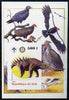 Mali 2005 Dinosaurs #04 - Polacanthus imperf m/sheet with Scout & Rotary Logos, background shows various Birds unmounted mint