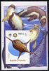 Somalia 2005 Dinosaurs #06 - Doryaspis imperf m/sheet with Scout & Rotary Logos, background shows various Seals unmounted mint