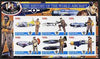 Ivory Coast 2003 History of the World Aircraft #04 imperf sheetlet containing 6 values each with Scout logo (with Blair & Bush & Victory in Iraq) unmounted mint