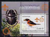 Congo 2002 Kingfishers perf s/sheet containing single value with Scouts & Guides Logos plus Rotary Logo & Insect in outer margin, unmounted mint