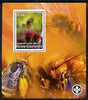 Palestine (PNA) 2007 Bees perf m/sheet with Scout Logo, unmounted mint. Note this item is privately produced and is offered purely on its thematic appeal