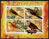 Palestine (PNA) 2005 Birds of Africa - Babblers imperf sheetlet containing 4 values each with Scout Logo unmounted mint. Note this item is privately produced and is offered purely on its thematic appeal