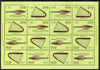 Abkhazia 1999 Musical Instruments #2 perf sheetlet of 16 containing 8 sets of 2 arranged in Tete-beche format, unmounted mint
