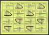 Abkhazia 1999 Musical Instruments #1 perf sheetlet of 16 containing 8 sets of 2 arranged in Tete-beche format each overprinted Ludwig van Beethoven 1770-1827, unmounted mint
