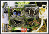 Madagascar 1999 Butterflies perf sheetlet containing 4 values with Japex 99 imprint in margin unmounted mint. Note this item is privately produced and is offered purely on its thematic appeal