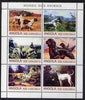 Angola 2000 Working Dogs perf sheetlet containing 6 values unmounted mint. Note this item is privately produced and is offered purely on its thematic appeal