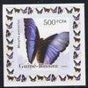 Guinea - Bissau 2006 Butterflies #1 - Morpho patrocius individual imperf deluxe sheet unmounted mint. Note this item is privately produced and is offered purely on its thematic appeal