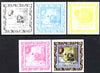 St Thomas & Prince Islands 2008 50th Anniversary of NASA individual deluxe sheet #4 (Scott) the set of 5 imperf progressive proofs comprising the 4 individual colours plus all 4-colour composite, unmounted mint