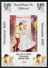 Djibouti 2008 Beijing & Vancouver Olympics - Disney - Cinderella imperf deluxe sheet #1 unmounted mint. Note this item is privately produced and is offered purely on its thematic appeal