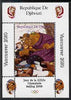 Djibouti 2008 Beijing & Vancouver Olympics - Disney - Beauty & the Beast perf deluxe sheet #4 unmounted mint. Note this item is privately produced and is offered purely on its thematic appeal