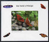 St Thomas & Prince Islands 2005 Butterflies #3 individual imperf deluxe sheet unmounted mint. Note this item is privately produced and is offered purely on its thematic appeal