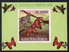 St Thomas & Prince Islands 2009 Butterflies #4 individual imperf deluxe sheet unmounted mint. Note this item is privately produced and is offered purely on its thematic appeal
