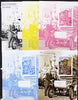 Somalia 2001 Pinocchio & Walt Disney #4 s/sheet, the set of 5 imperf progressive proofs comprising the 4 individual colours plus all 4-colour composite, unmounted mint
