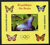 Benin 2009 Butterflies & Olympics #07 individual imperf deluxe sheet unmounted mint. Note this item is privately produced and is offered purely on its thematic appeal