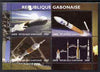 Gabon 2009 NASA Space Exploration #03 perf sheetlet containing 4 values unmounted mint. Note this item is privately produced and is offered purely on its thematic appeal