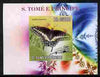 St Thomas & Prince Islands 2009 Butterflies & Catterpillars #2 individual imperf deluxe sheetlet unmounted mint. Note this item is privately produced and is offered purely on its thematic appeal