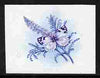 Lesotho 1984 Butterflies Meadow White 60s imperf proof in blue & magenta colours only minor wrinkles but unmounted mint as SG 575