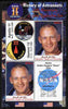 Maakhir State of Somalia 2010 50th Anniversary of Space Exploration #06 - Edwin 'Buzz' Aldrin perf sheetlet containing 2 values plus 2 labels unmounted mint