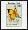St Thomas & Prince Islands 2011 Butterflies #3 imperf individual deluxe sheet unmounted mint. Note this item is privately produced and is offered purely on its thematic appeal