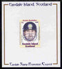 Easdale 2008 Sachin Tendulkar (cricketer) 36p (with helmet - white border) mounted on Publicity proof card issued by the Easdale Stamp Promotion Council