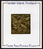 Easdale 1991 Nature Conservation £5 embossed in gold foil (Butterfly, Birds, Mushroom & Shells) mounted on Publicity proof card issued by the Easdale Stamp Promotion Council