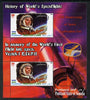 Puntland State of Somalia 2010 History of Space Flight - Vostok 1 First Flight into Space perf sheetlet containing 2 values unmounted mint
