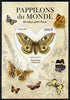 Gabon 2012 Butterflies of the World #6 - Bombyx petit paon imperf souvenir sheet containing heart-shaped stamp unmounted mint