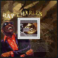 Guinea - Conakry 2010 Ray Charles perf m/sheet unmounted mint
