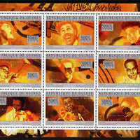 Guinea - Conakry 2010 Jazz Personalities perf sheetlet containing 9 values unmounted mint