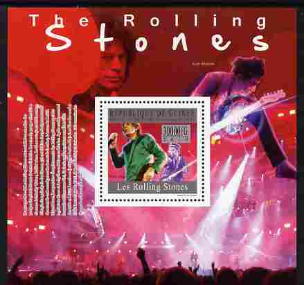 Guinea - Conakry 2010 The Rolling Stones perf m/sheet unmounted mint