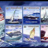 Guinea - Conakry 2010 Sailing & Yachting perf sheetlet containing 6 values unmounted mint
