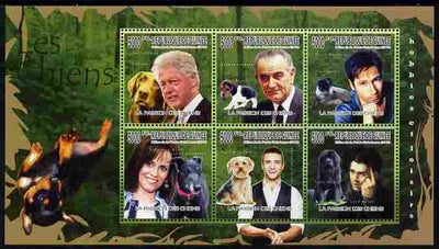 Guinea - Conakry 2010 Dogs & their Owners perf sheetlet containing 6 values unmounted mint