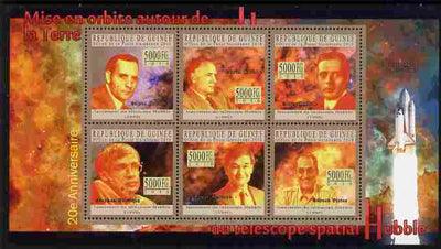 Guinea - Conakry 2010 20th Anniversary of Hubble Space Telescope perf sheetlet containing 6 values unmounted mint
