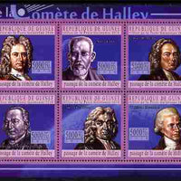 Guinea - Conakry 2010 Halley's Comet perf sheetlet containing 6 values unmounted mint
